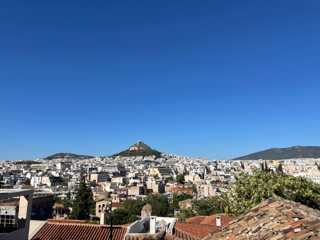 A view to Athens from Ano Plaka